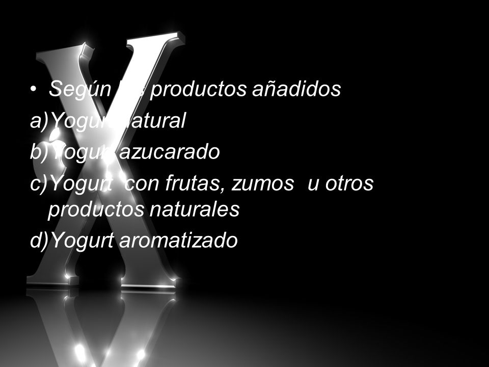 Según los productos añadidos