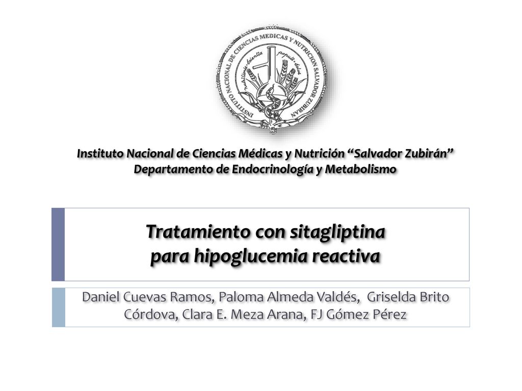 Tratamiento con sitagliptina para hipoglucemia reactiva