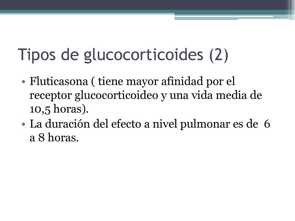 Tipos de glucocorticoides (2)