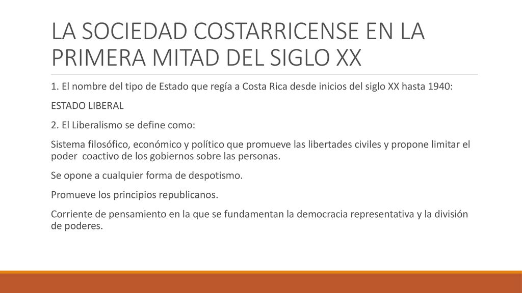 LA SOCIEDAD COSTARRICENSE EN LA PRIMERA MITAD DEL SIGLO XX