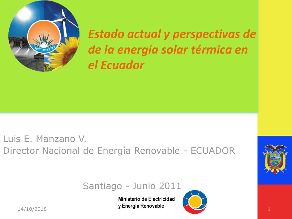Estado actual y perspectivas de de la energía solar térmica en el Ecuador