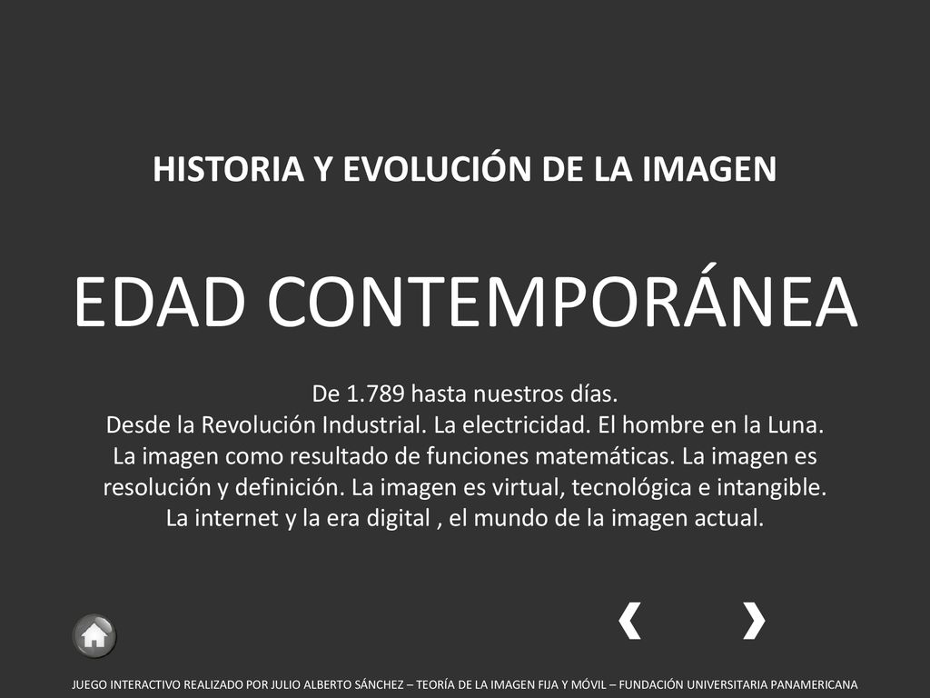 HISTORIA Y EVOLUCIÓN DE LA IMAGEN EDAD CONTEMPORÁNEA De 1