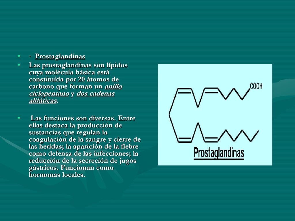 · Prostaglandinas