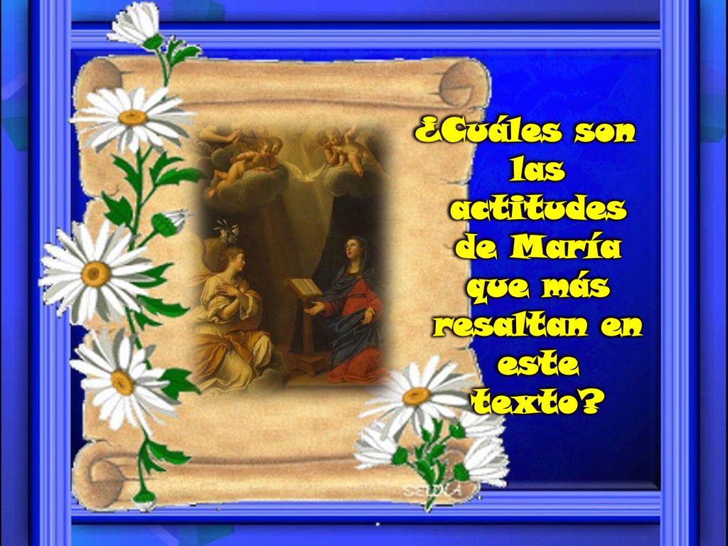 ¿Cuáles son las actitudes de María que más resaltan en este texto