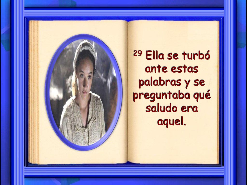 29 Ella se turbó ante estas palabras y se preguntaba qué saludo era aquel.