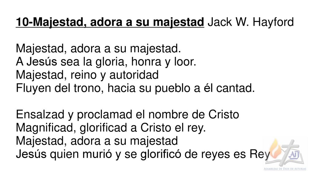 10-Majestad, adora a su majestad Jack W. Hayford