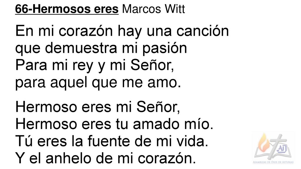 En mi corazón hay una canción que demuestra mi pasión