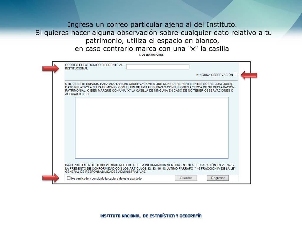 Ingresa un correo particular ajeno al del Instituto