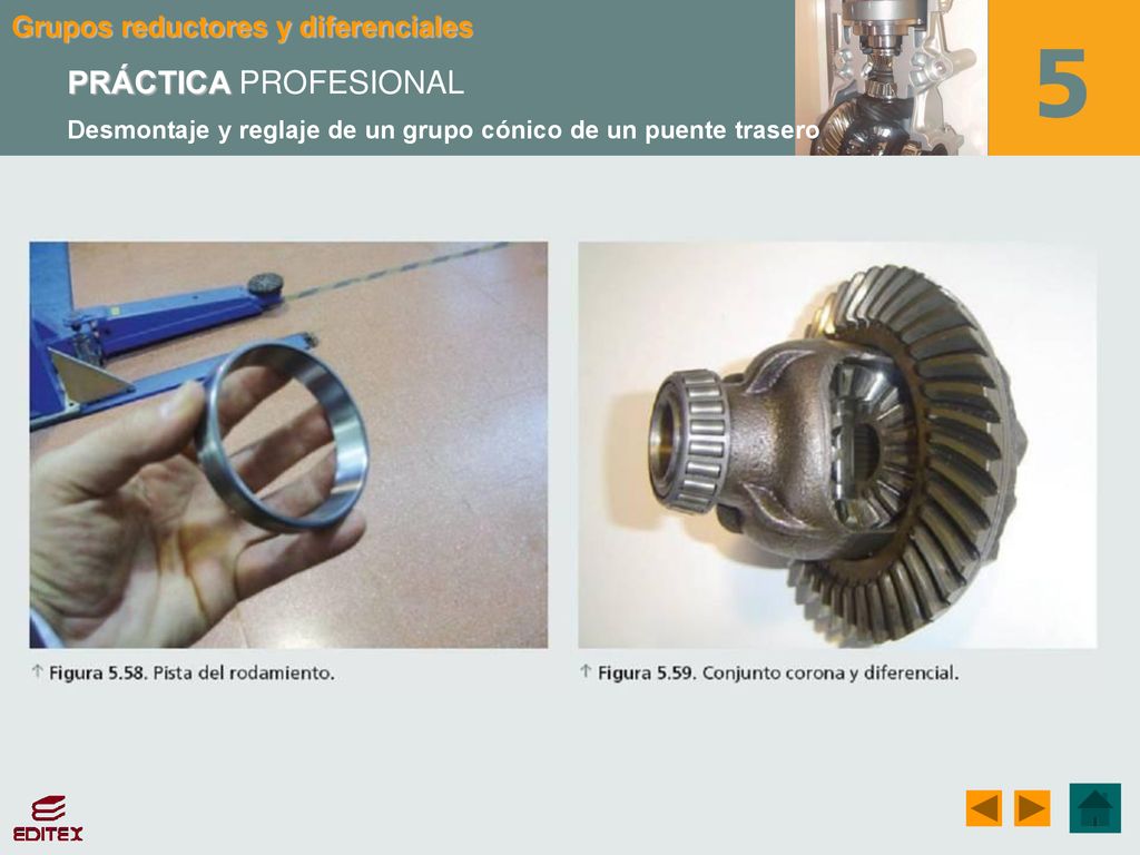 PRÁCTICA PROFESIONAL Desmontaje y reglaje de un grupo cónico de un puente trasero