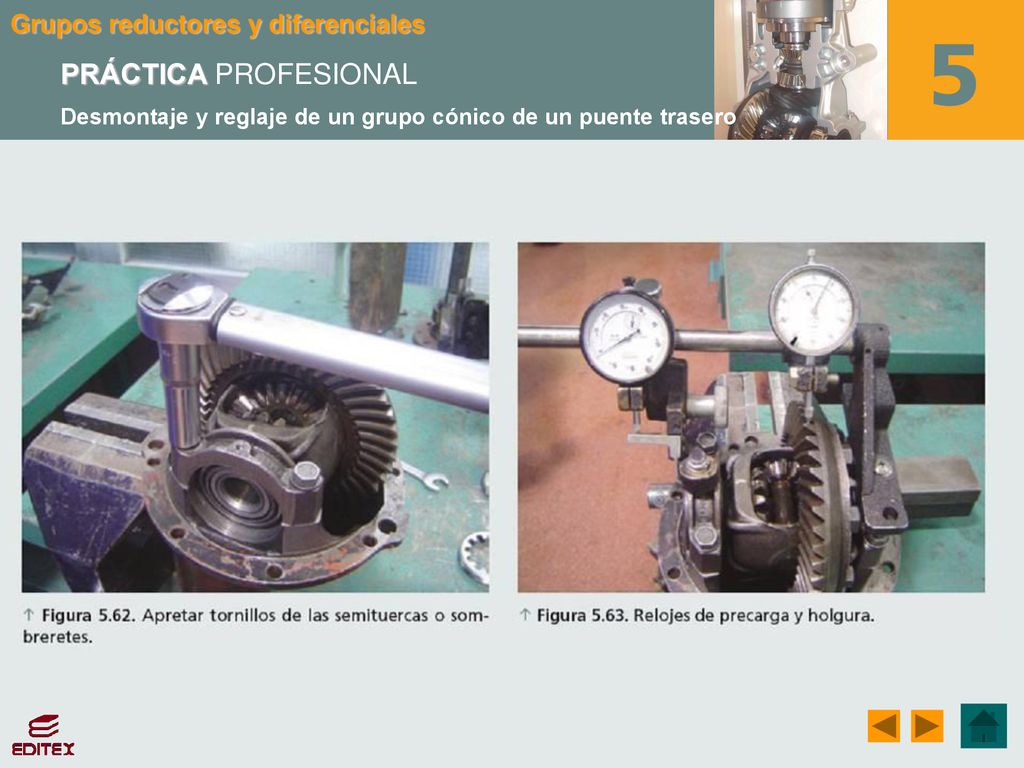 PRÁCTICA PROFESIONAL Desmontaje y reglaje de un grupo cónico de un puente trasero