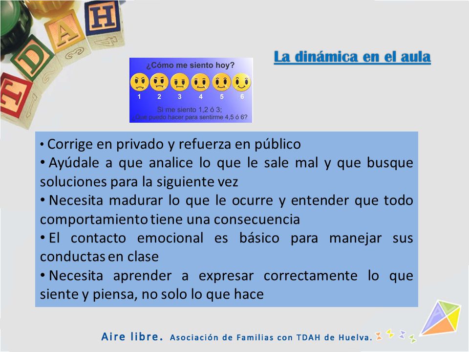 El contacto emocional es básico para manejar sus conductas en clase