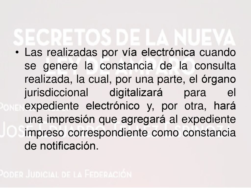 Las realizadas por vía electrónica cuando se genere la constancia de la consulta realizada, la cual, por una parte, el órgano jurisdiccional digitalizará para el expediente electrónico y, por otra, hará una impresión que agregará al expediente impreso correspondiente como constancia de notificación.
