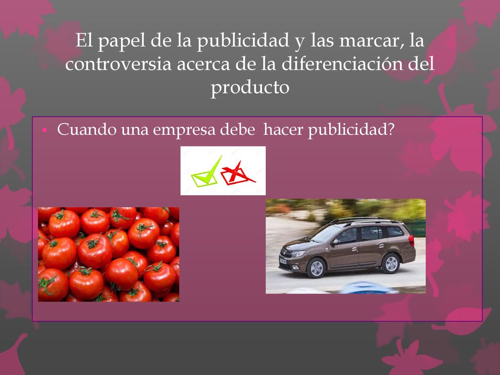 El papel de la publicidad y las marcar, la controversia acerca de la diferenciación del producto