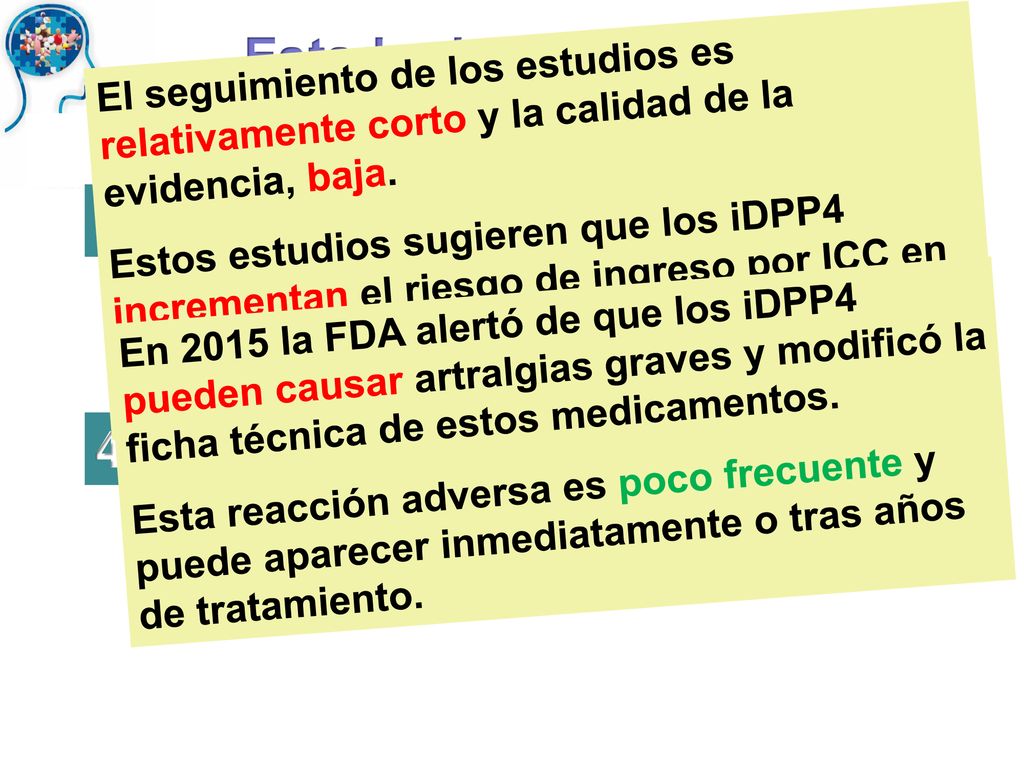 Estado de la cuestión… El seguimiento de los estudios es relativamente corto y la calidad de la evidencia, baja.