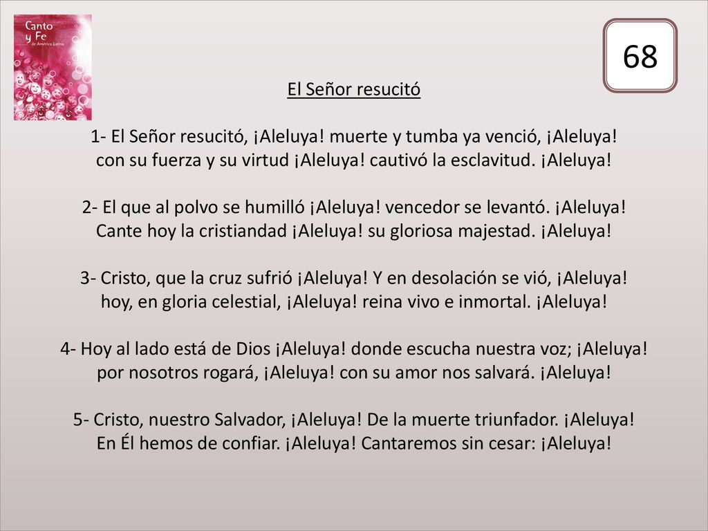 El Señor resucitó 1- El Señor resucitó, ¡Aleluya