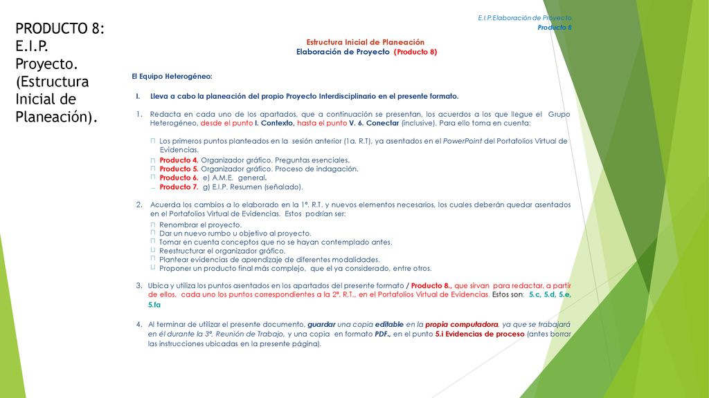 Elaboración de Proyecto (Producto 8)