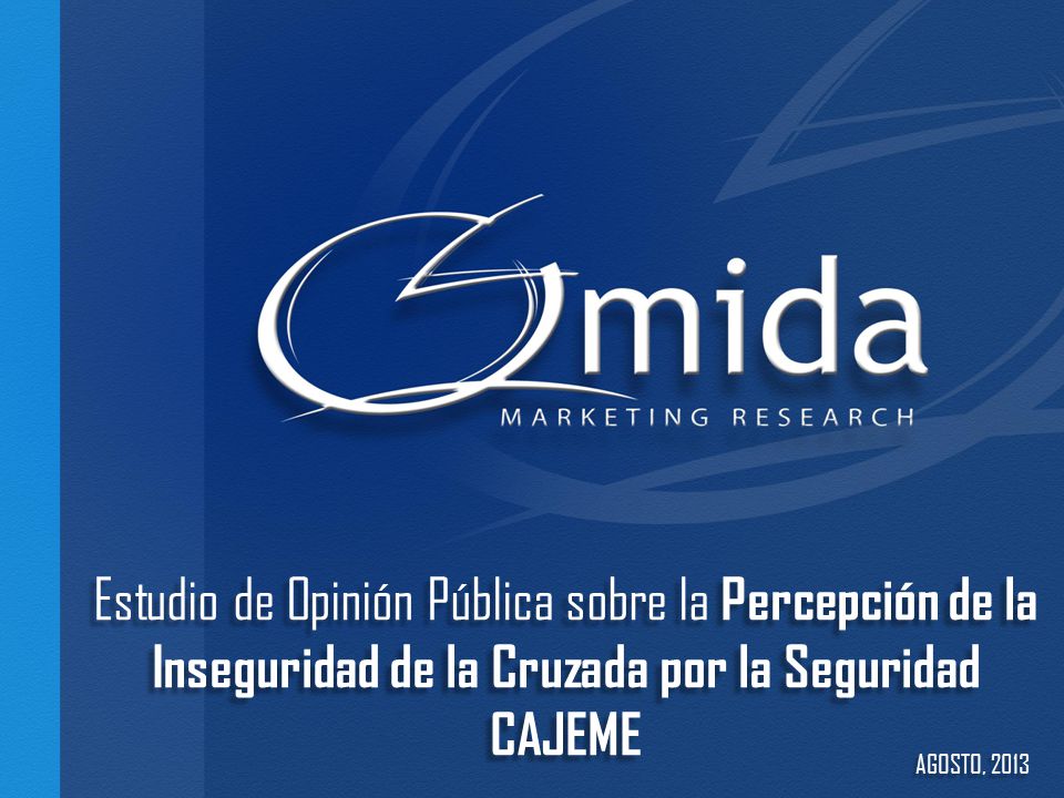 Estudio de Opinión Pública sobre la Percepción de la Inseguridad de la Cruzada por la Seguridad