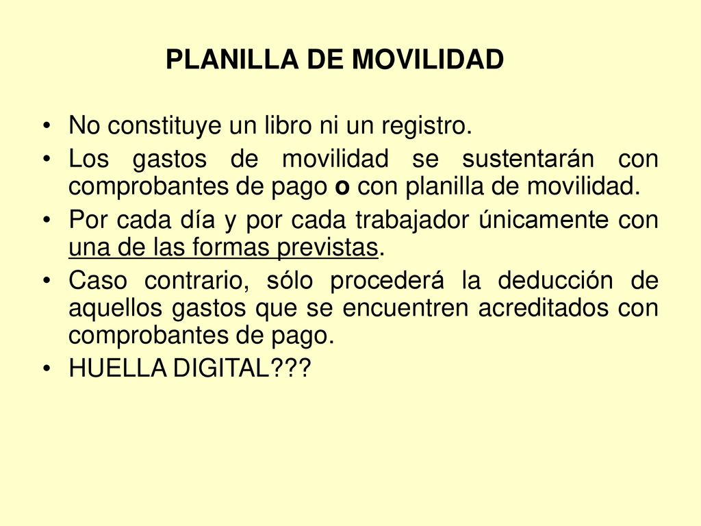 PLANILLA DE MOVILIDAD No constituye un libro ni un registro.