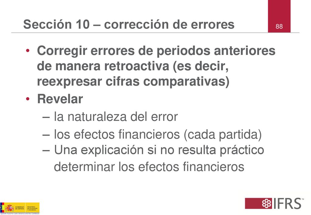 Sección 10 – corrección de errores
