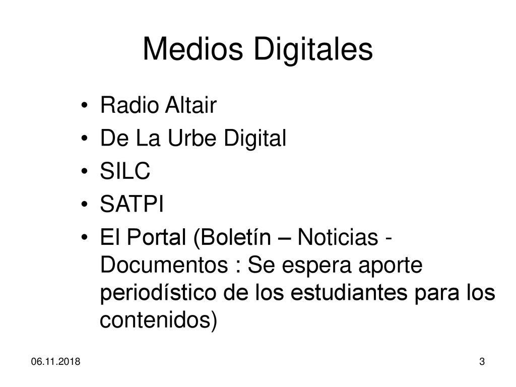Medios Digitales Radio Altair De La Urbe Digital SILC SATPI