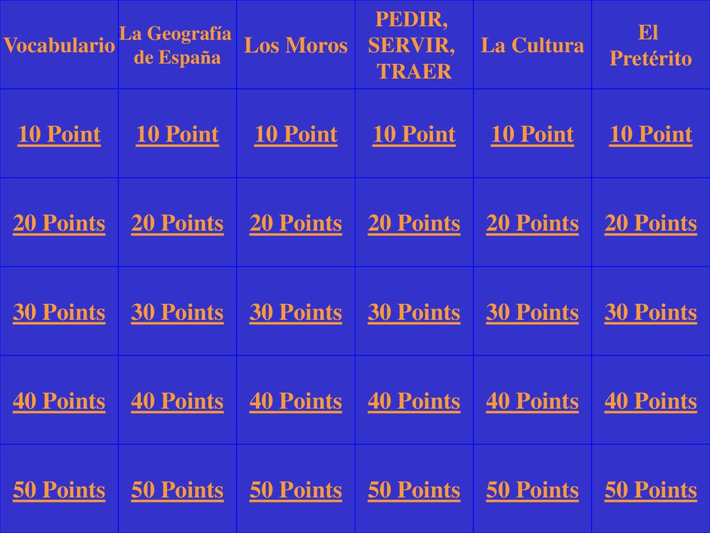 10 Point 10 Point 10 Point 10 Point 10 Point 10 Point 20 Points