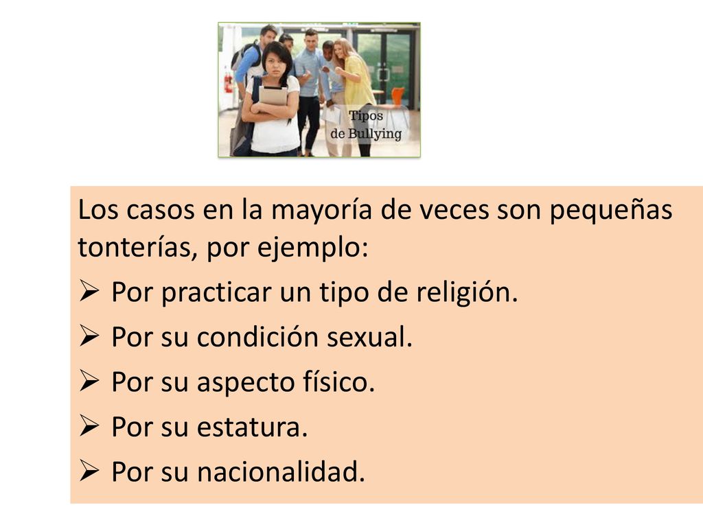 Los casos en la mayoría de veces son pequeñas tonterías, por ejemplo:
