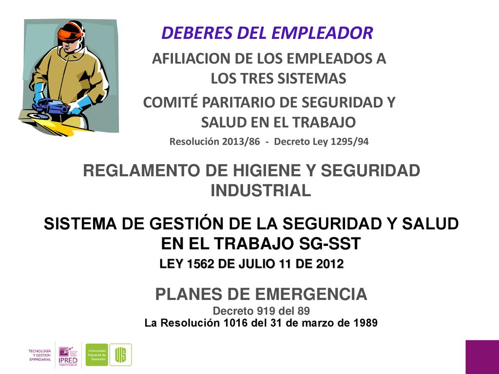 DEBERES DEL EMPLEADOR AFILIACION DE LOS EMPLEADOS A LOS TRES SISTEMAS