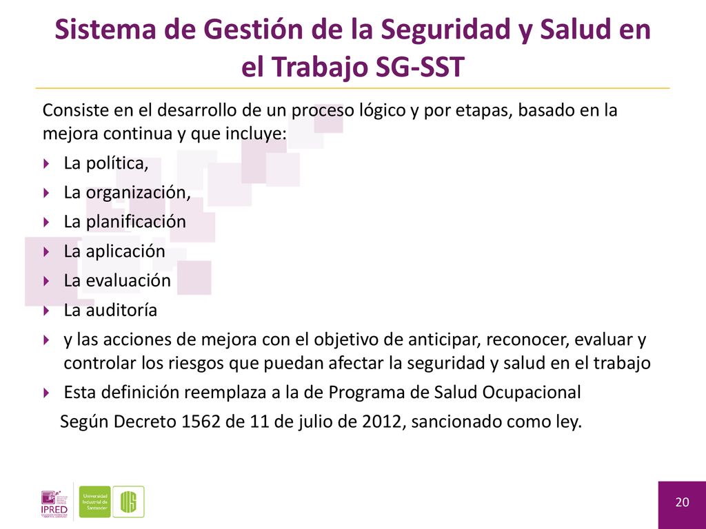 Sistema de Gestión de la Seguridad y Salud en el Trabajo SG-SST