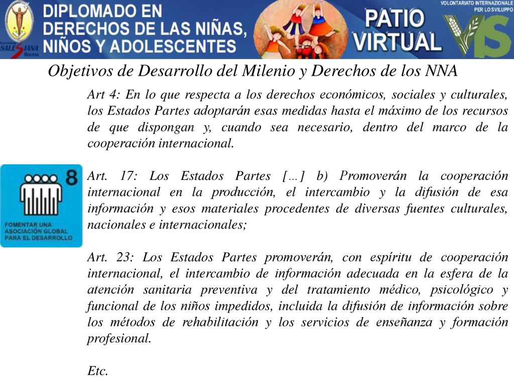 Objetivos de Desarrollo del Milenio y Derechos de los NNA