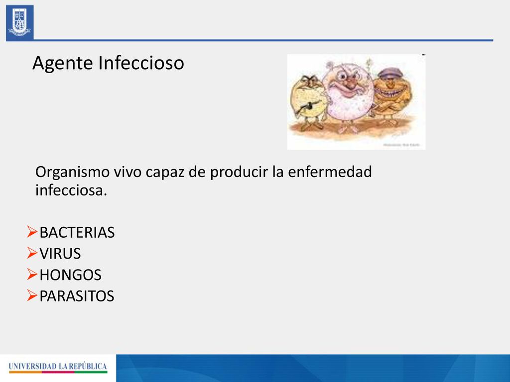 Agente Infeccioso Organismo vivo capaz de producir la enfermedad infecciosa. BACTERIAS. VIRUS. HONGOS.