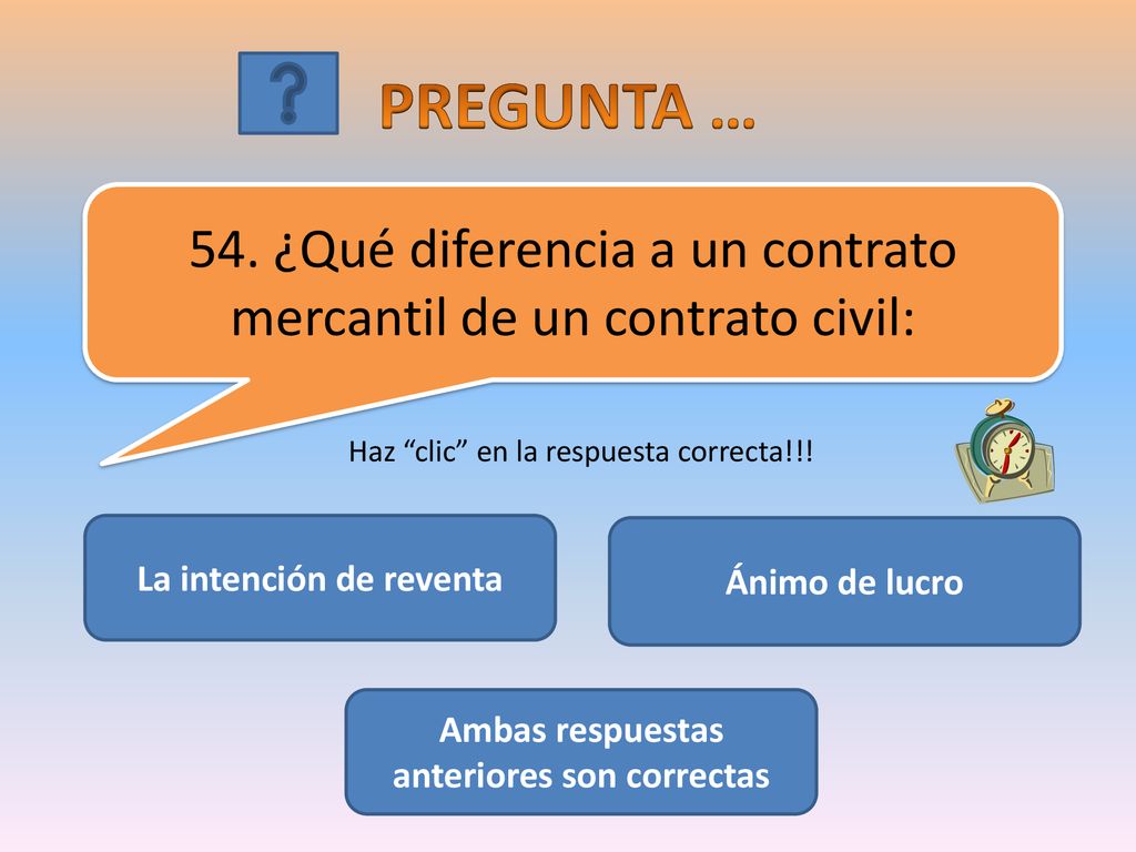 La intención de reventa Ambas respuestas anteriores son correctas