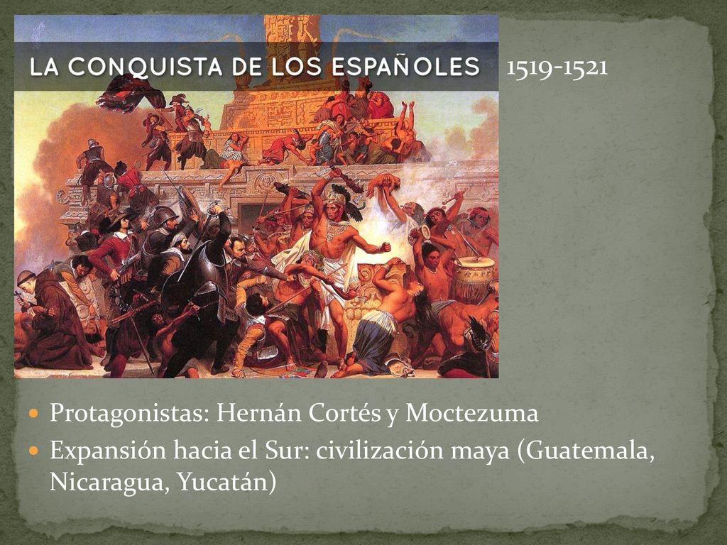 Protagonistas: Hernán Cortés y Moctezuma