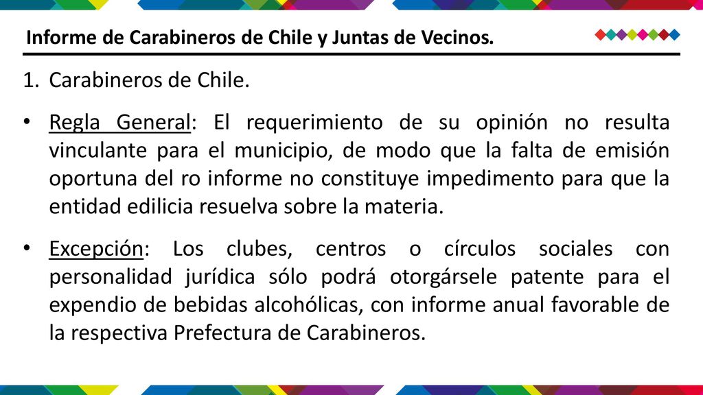 Informe de Carabineros de Chile y Juntas de Vecinos.