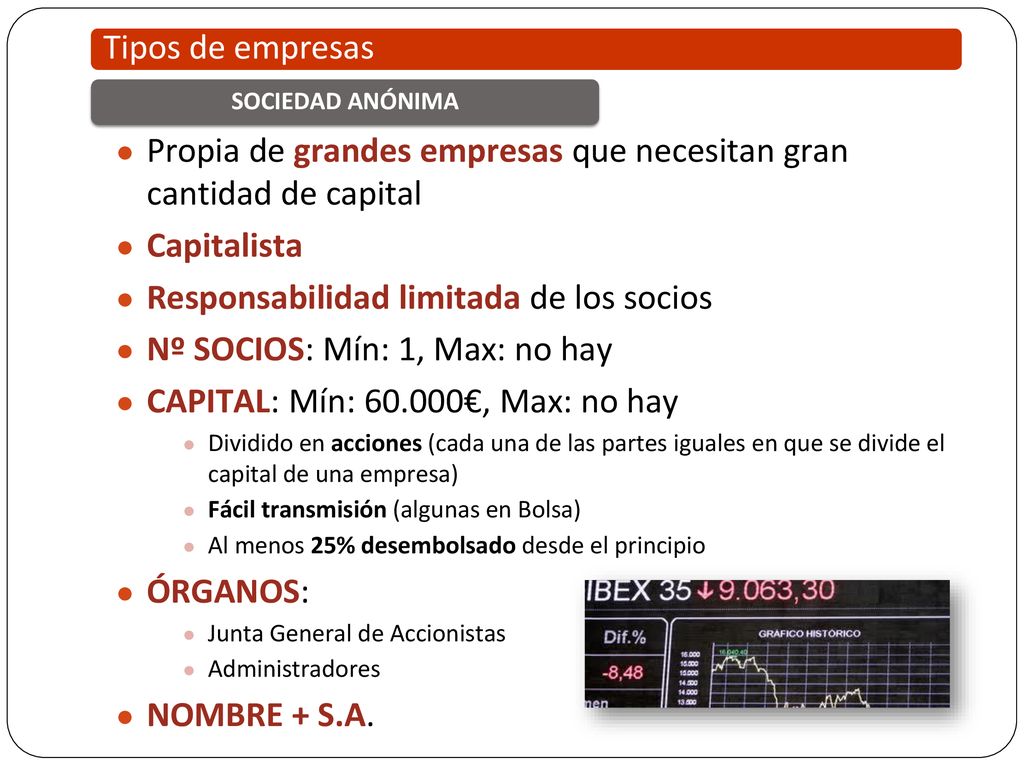 Propia de grandes empresas que necesitan gran cantidad de capital