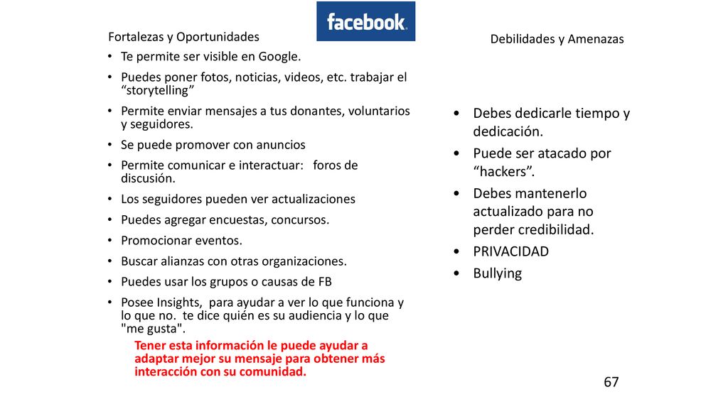 Debes dedicarle tiempo y dedicación. Puede ser atacado por hackers .