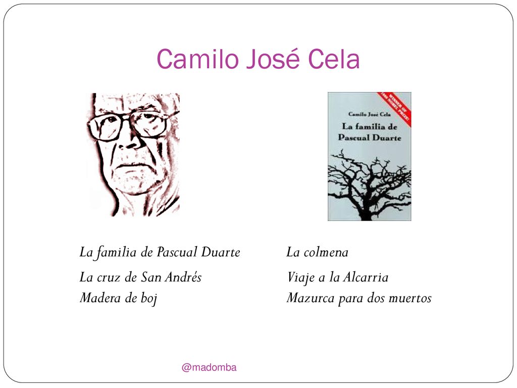 Camilo José Cela La familia de Pascual Duarte La colmena