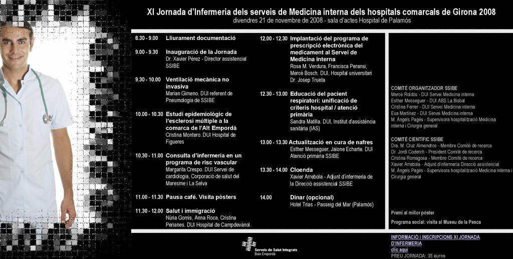 divendres 21 de novembre de sala d’actes Hospital de Palamós
