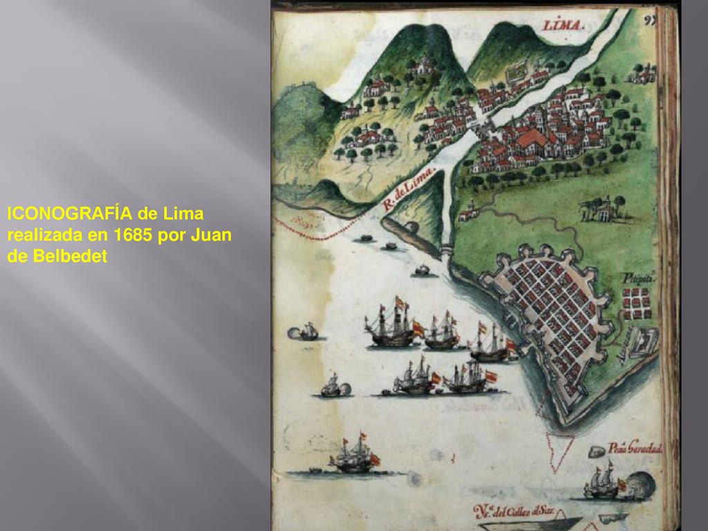 ICONOGRAFÍA de Lima realizada en 1685 por Juan de Belbedet