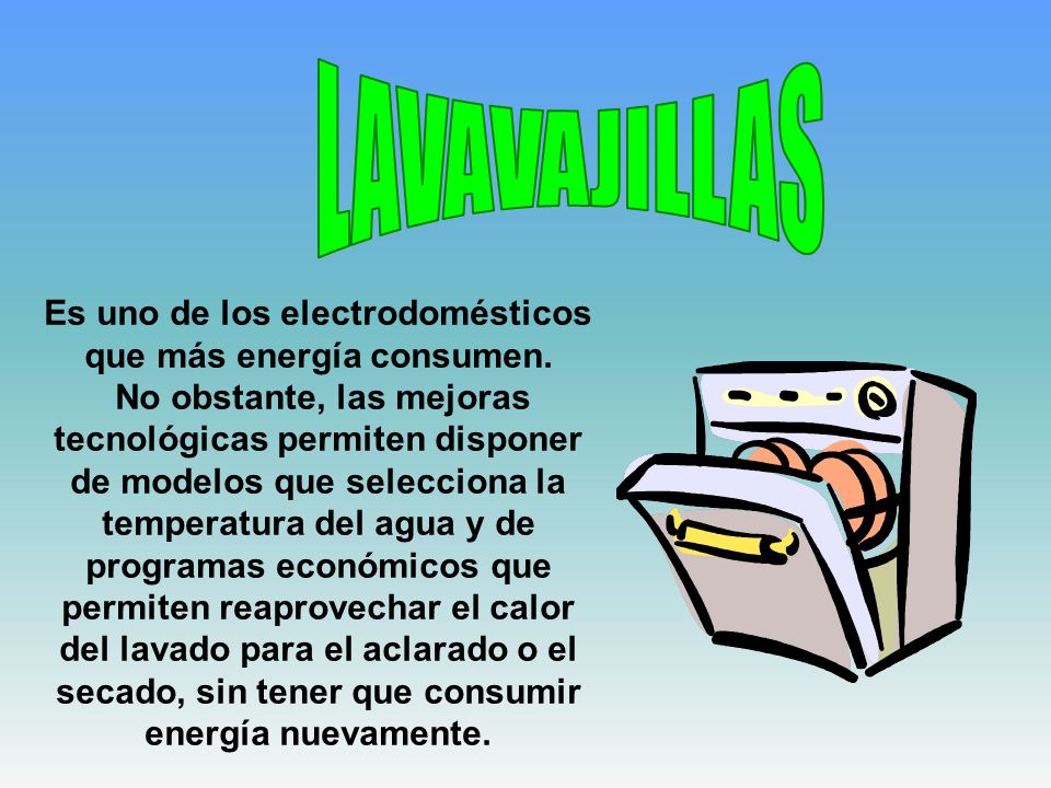Es uno de los electrodomésticos que más energía consumen.