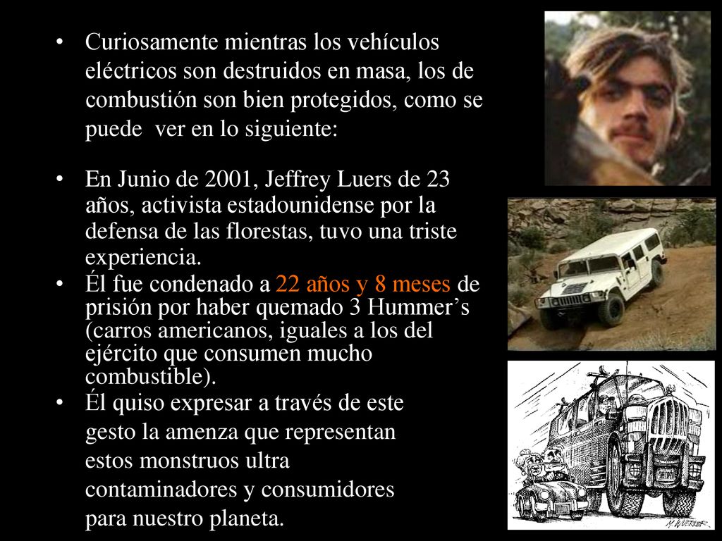 Curiosamente mientras los vehículos eléctricos son destruidos en masa, los de combustión son bien protegidos, como se puede ver en lo siguiente:
