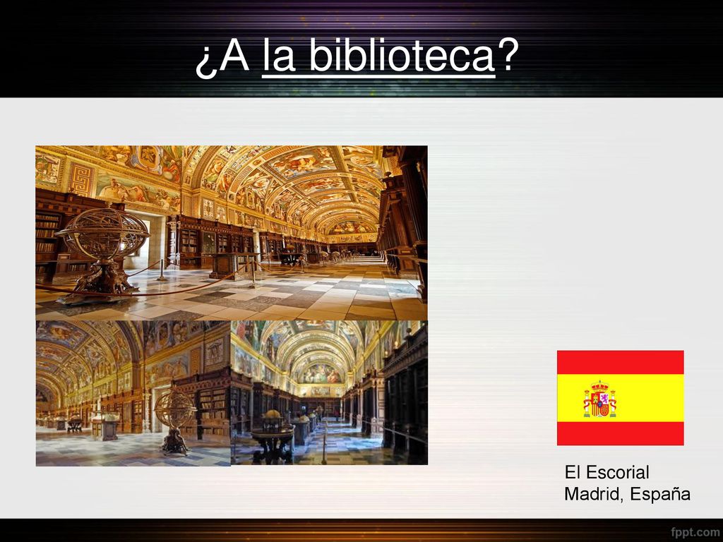 ¿A la biblioteca El Escorial Madrid, España