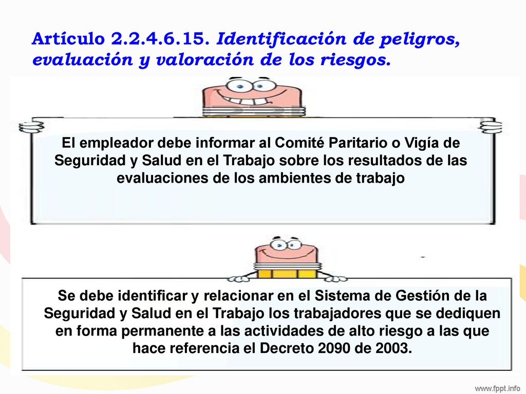 Artículo Identificación de peligros, evaluación y valoración de los riesgos.