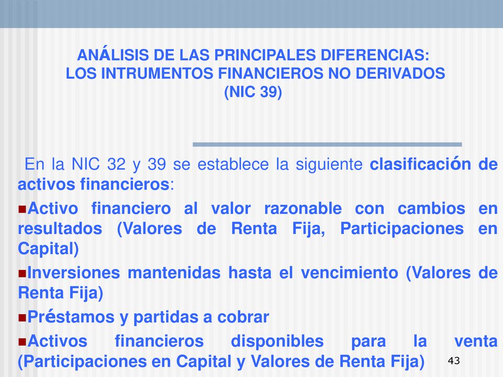 Inversiones mantenidas hasta el vencimiento (Valores de Renta Fija)