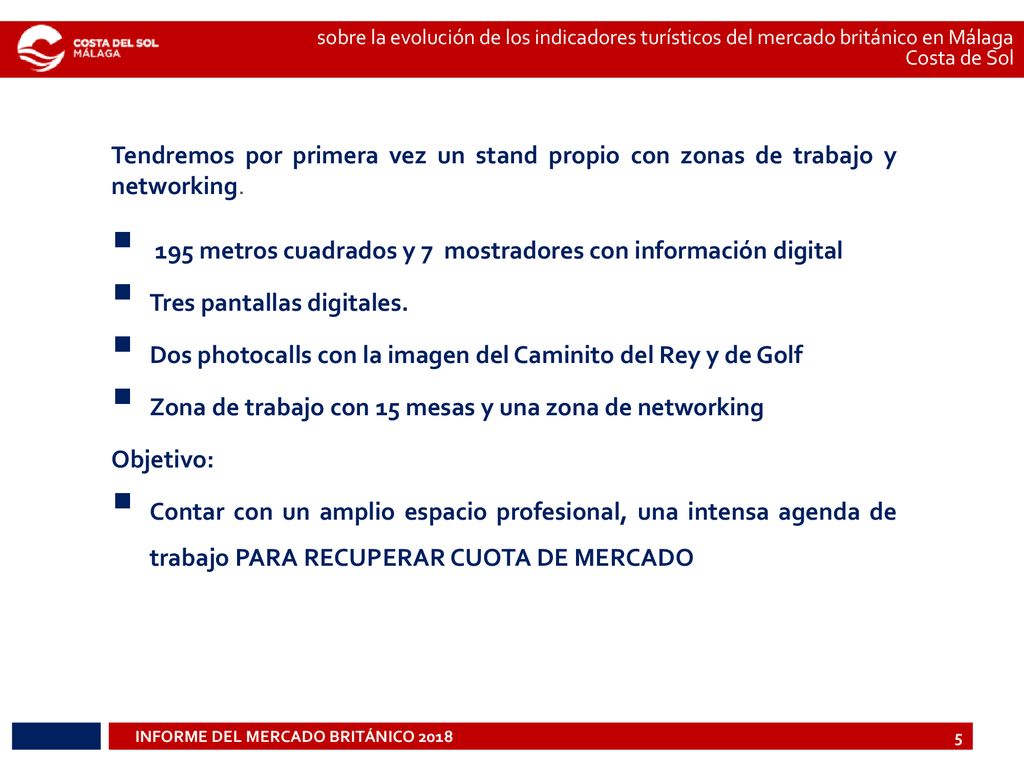 195 metros cuadrados y 7 mostradores con información digital