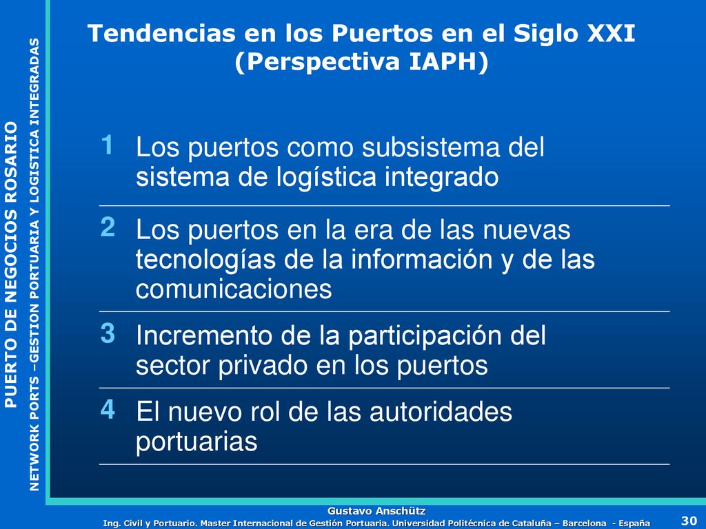Tendencias en los Puertos en el Siglo XXI (Perspectiva IAPH)