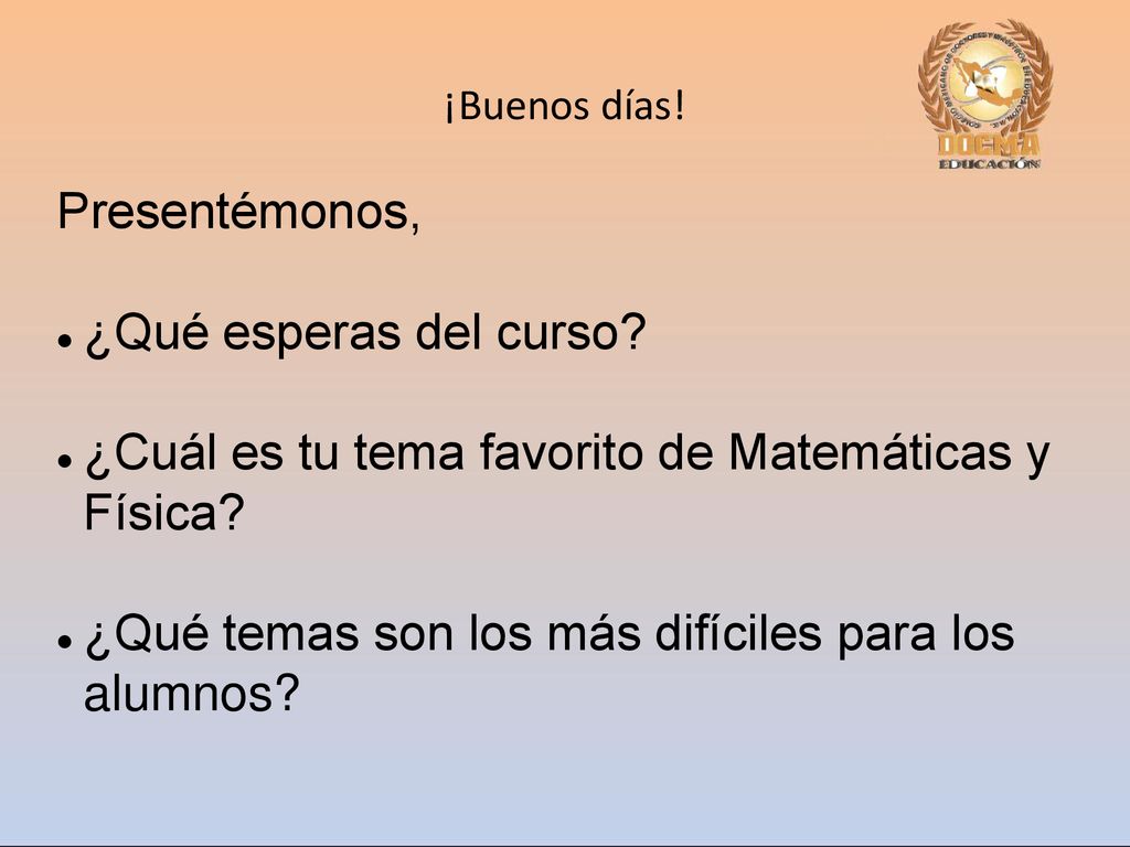 ¿Cuál es tu tema favorito de Matemáticas y Física