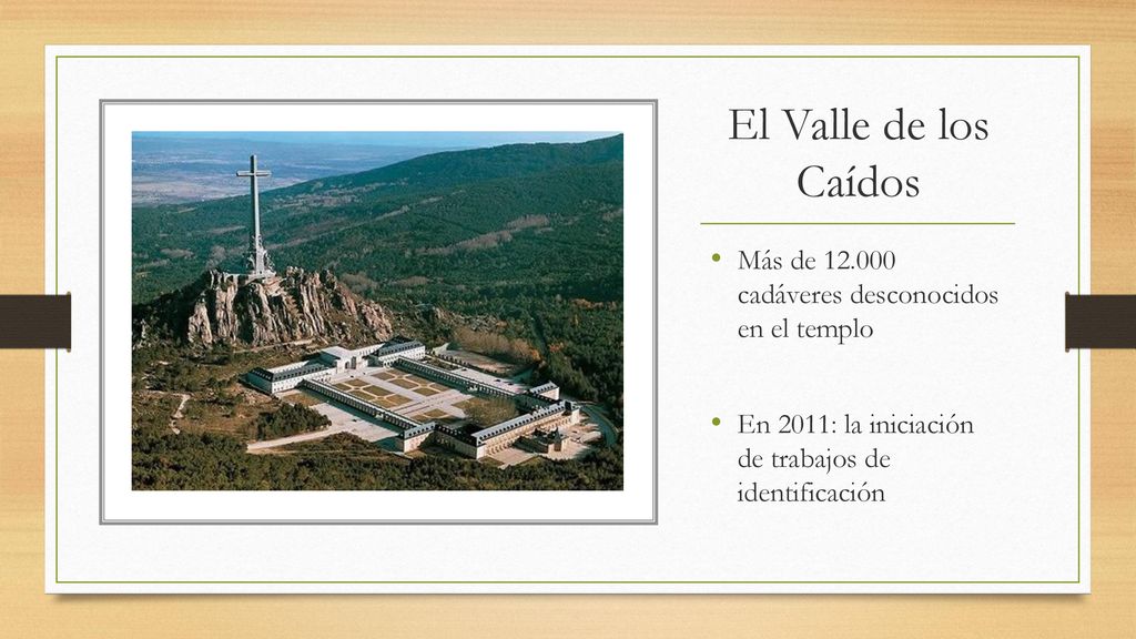El Valle de los Caídos Más de cadáveres desconocidos en el templo.