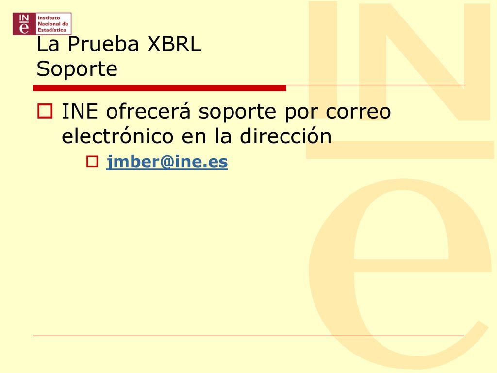 INE ofrecerá soporte por correo electrónico en la dirección