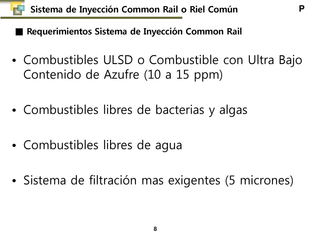 Combustibles libres de bacterias y algas Combustibles libres de agua