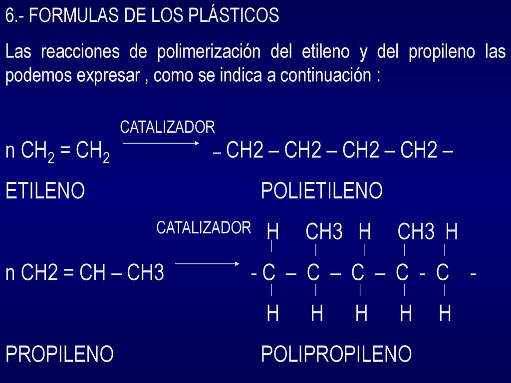 n CH2 = CH – CH3 - C – C – C – C - C - H H H H H